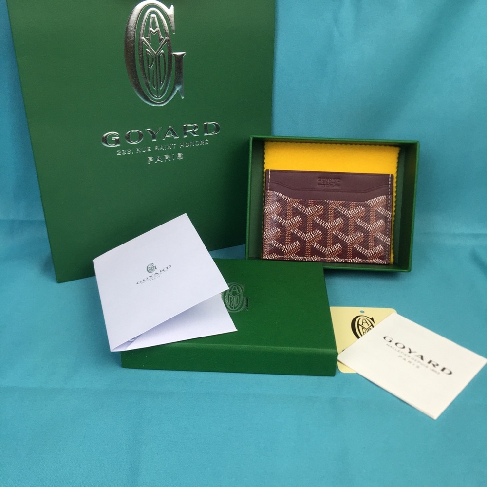 Goyard Saint Sulpice cardholder Deep red